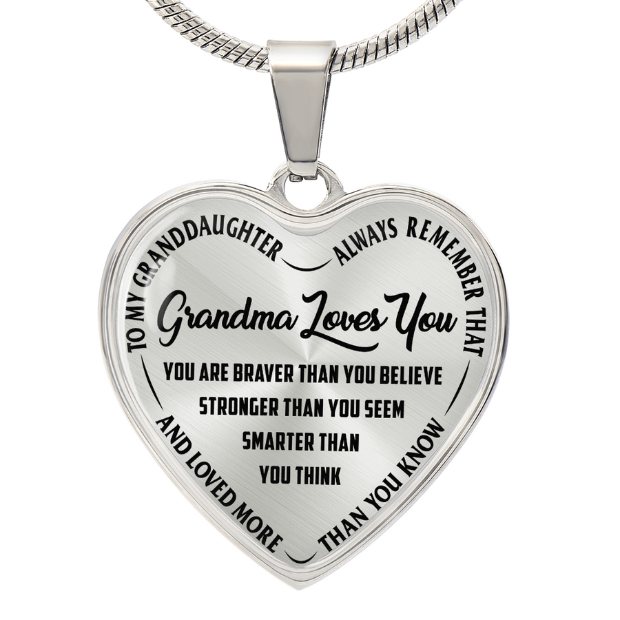 Grandma Loves You – Heart Necklace