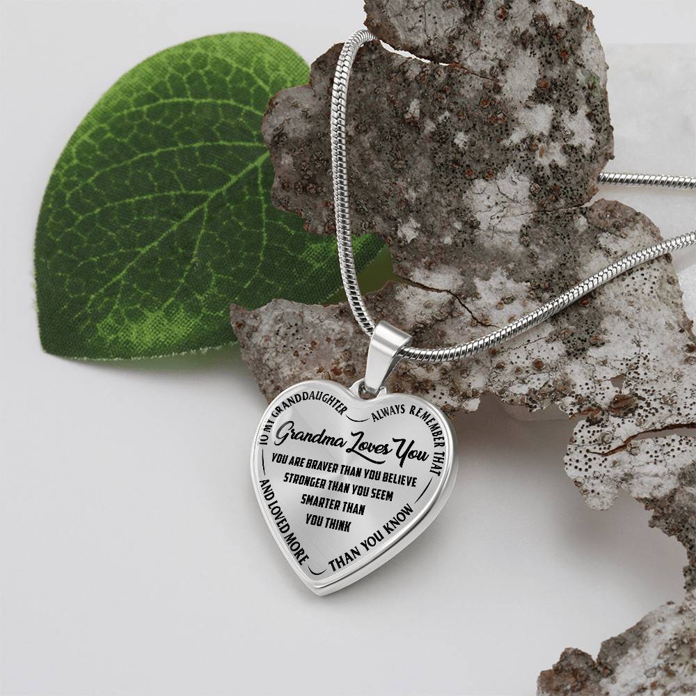 Grandma Loves You – Heart Necklace