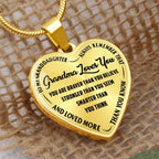 Grandma Loves You – Heart Necklace