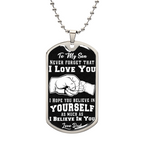 Believe In Yourself – Dog Tag Necklace