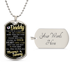 Dad To Be – Dog Tag Necklace