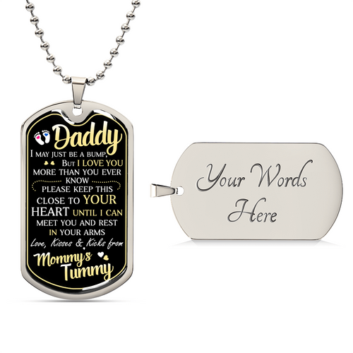Dad To Be – Dog Tag Necklace