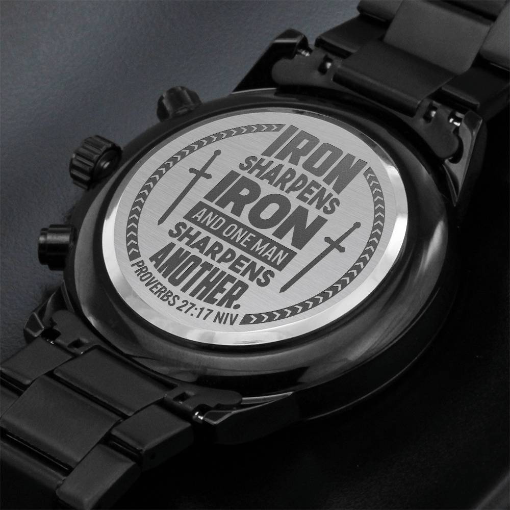 Iron Sharpens Iron (Proverbs 27:17) – Men's Watch