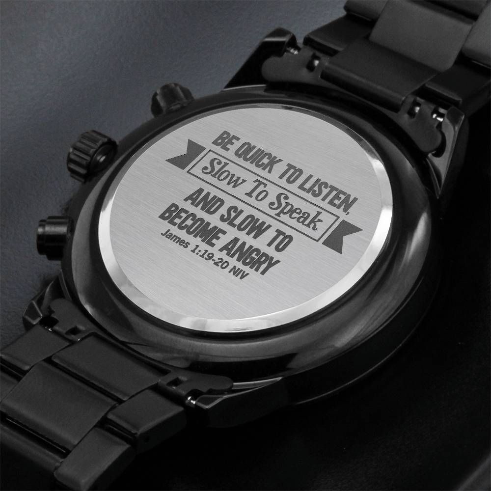 Be Quick to Listen (James 1:19-20) – Men's Watch