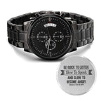 Be Quick to Listen (James 1:19-20) – Men's Watch