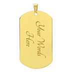 Dad To Be – Dog Tag Necklace