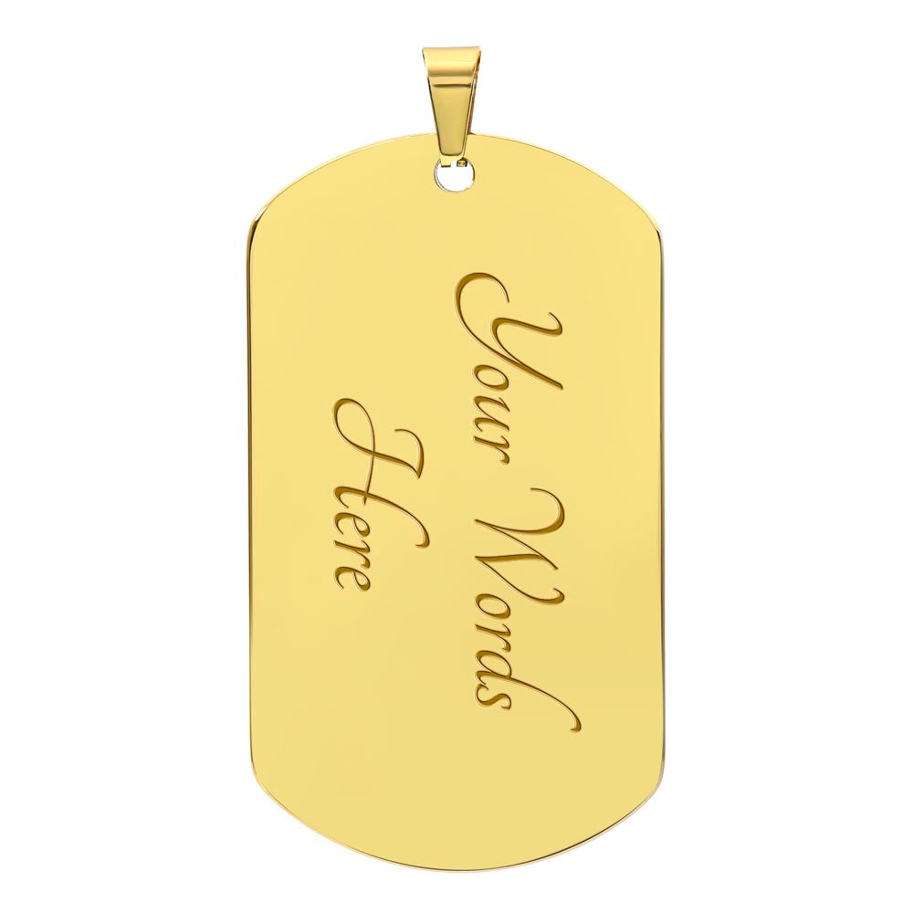 Believe In Yourself – Dog Tag Necklace