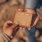 To My Son Promise (Yellow) – Leather Wallet