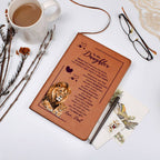 To My Daughter Your Crown – Leather Journal