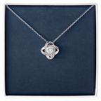 Love Knot Necklace – Yellow & White Gold Variants