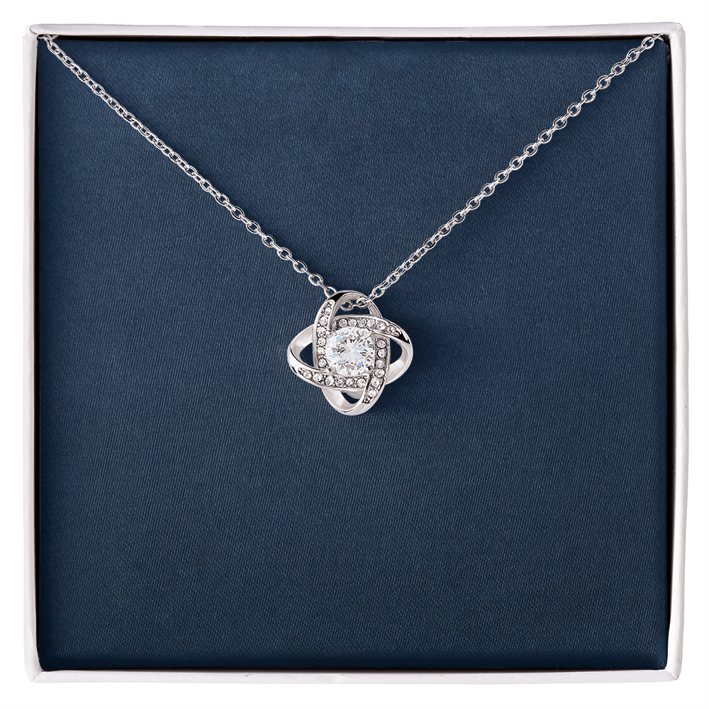 Love Knot Necklace – Yellow & White Gold Variants