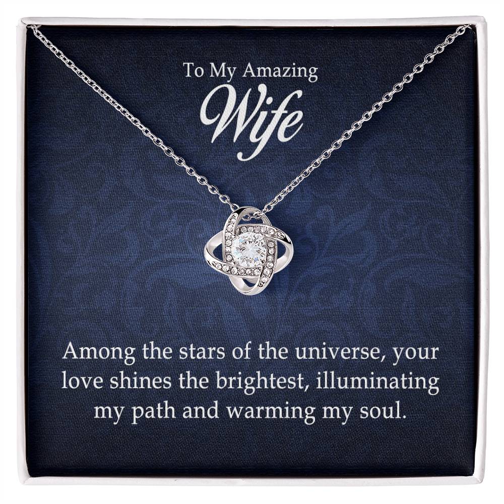 To My Amazing Wife – Love Knot Necklace