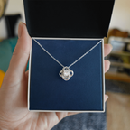 Love Knot Necklace – Yellow & White Gold Variants