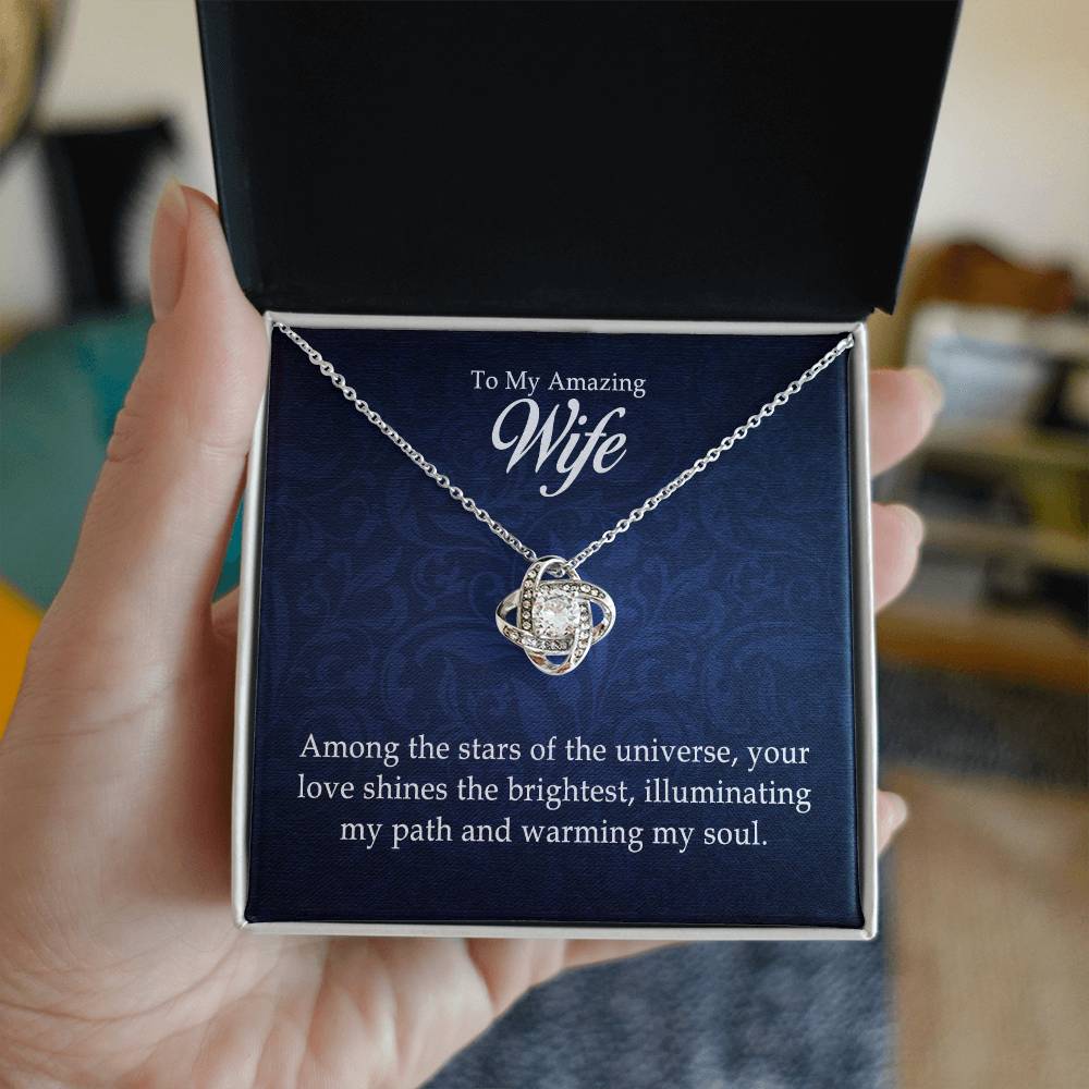 To My Amazing Wife – Love Knot Necklace