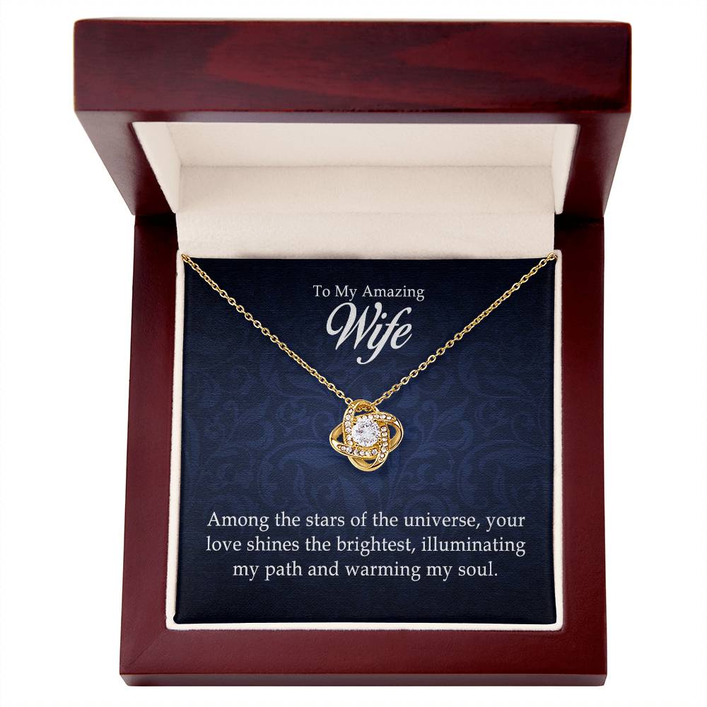 To My Amazing Wife – Love Knot Necklace