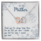 Thank You For Always Being There – Interlocking Hearts Necklace