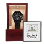 My Husband My Love – Black Chronograph Watch