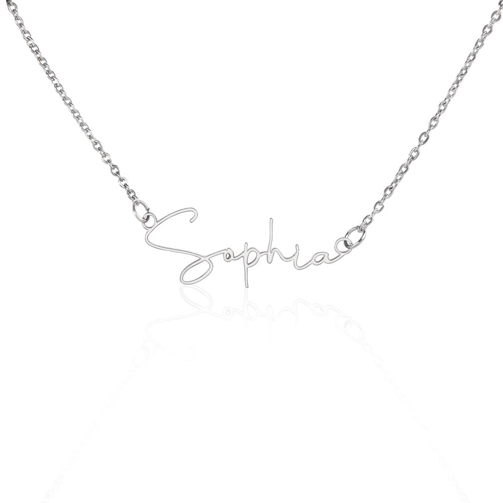 Signature Name Necklace – MC