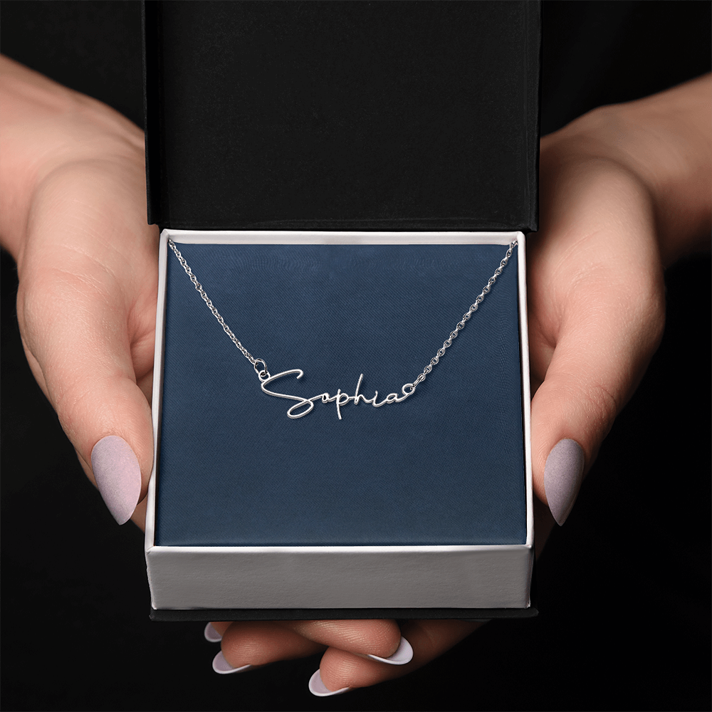 Signature Name Necklace – MC