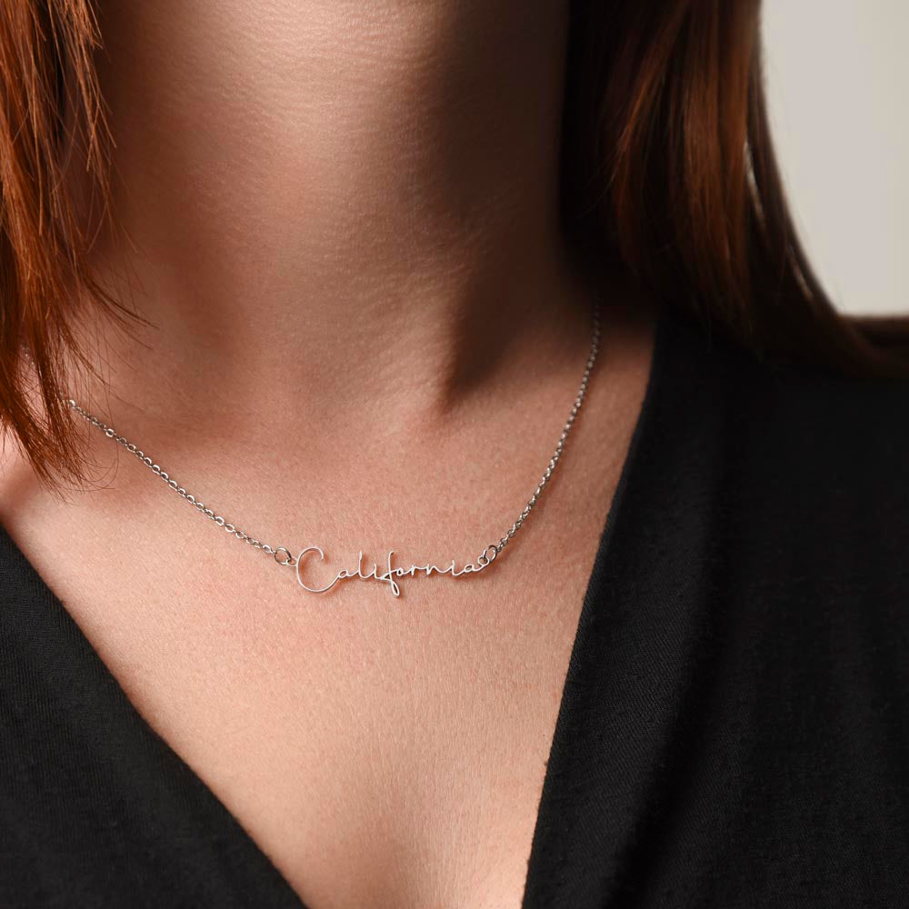 Signature Name Necklace – MC