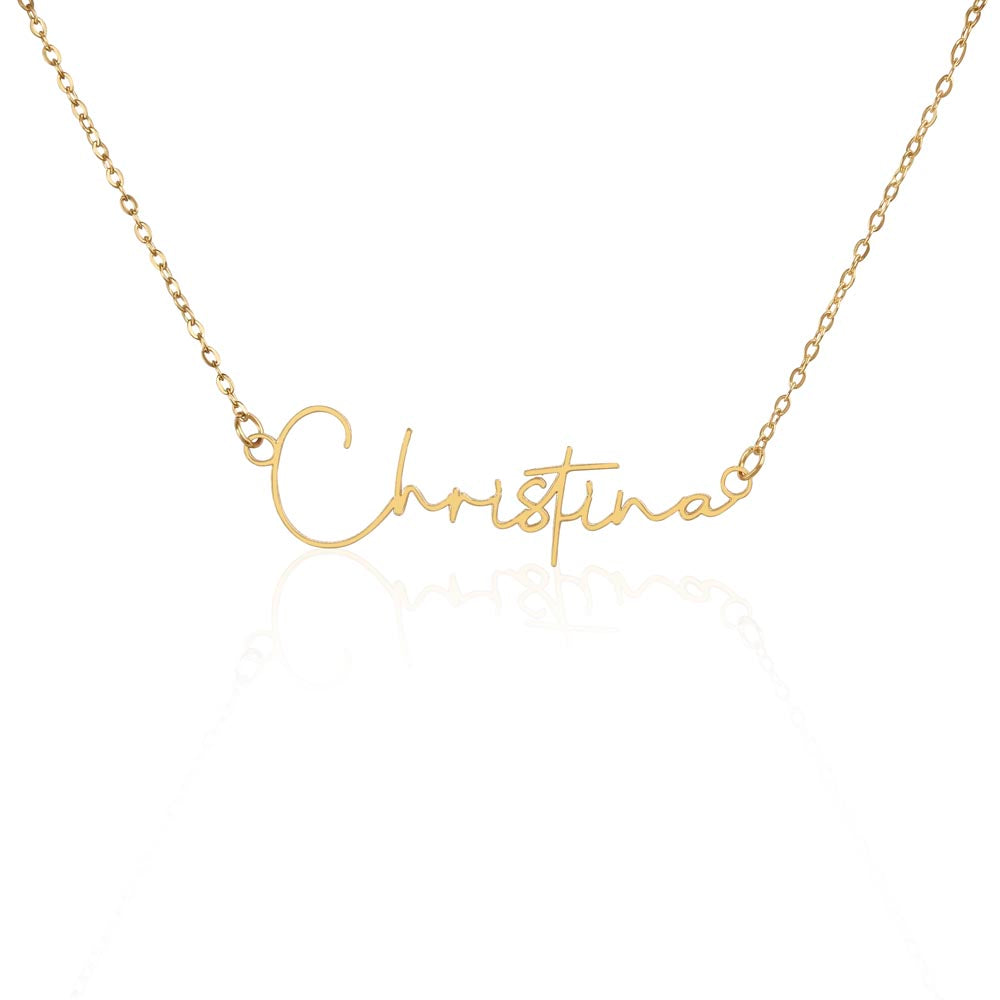 Signature Name Necklace – MC