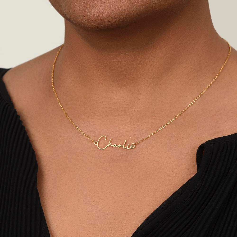 Signature Name Necklace – MC