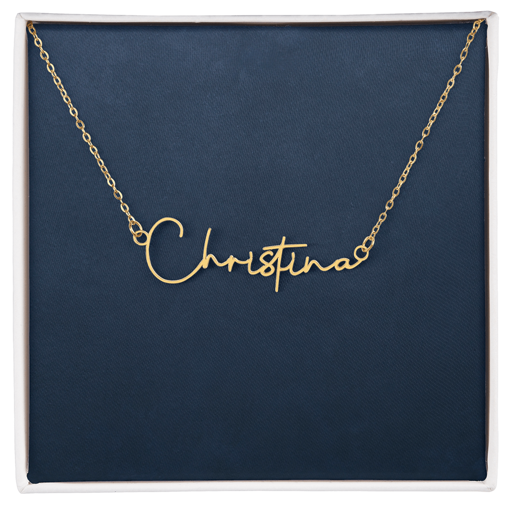 Signature Name Necklace – MC