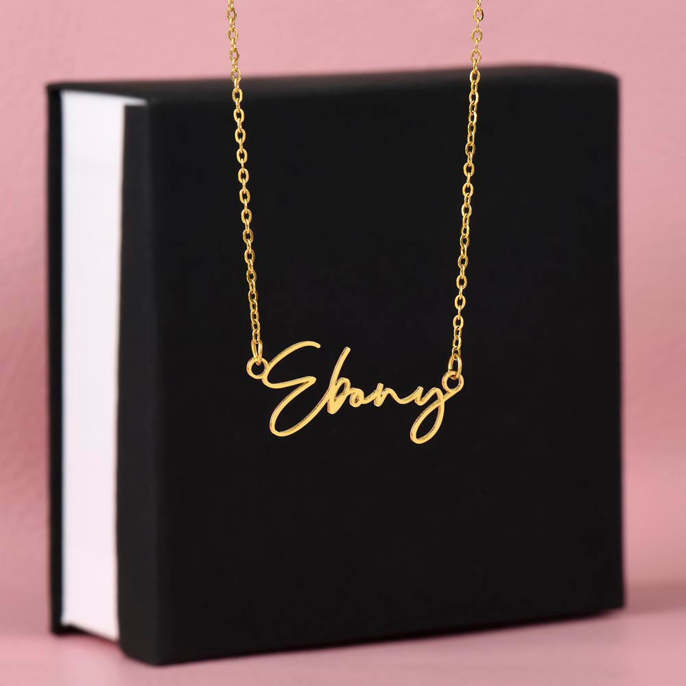 Signature Name Necklace – MC