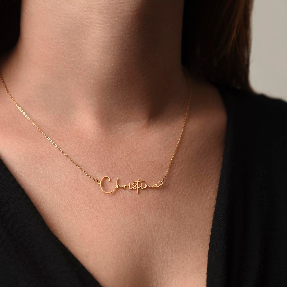 Signature Name Necklace – MC