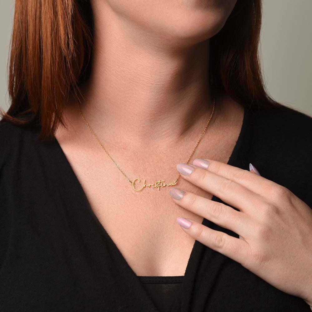 Signature Name Necklace – MC
