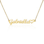Classic Heart Style Name Necklace