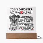 To My Daughter Lion Crown – Acrylic Square
