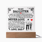 To My Daughter Promise – Acrylic Square