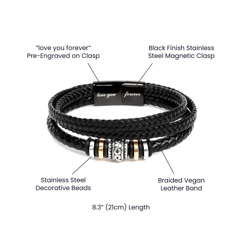 Your Love is not Just a Feeling – Means Leather Bracelet