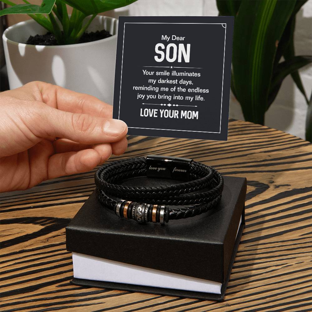 Your Smile – Mens Leather Bracelet