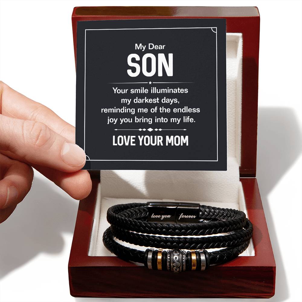 Your Smile – Mens Leather Bracelet