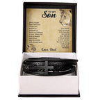 To My Son – Cross Bracelet