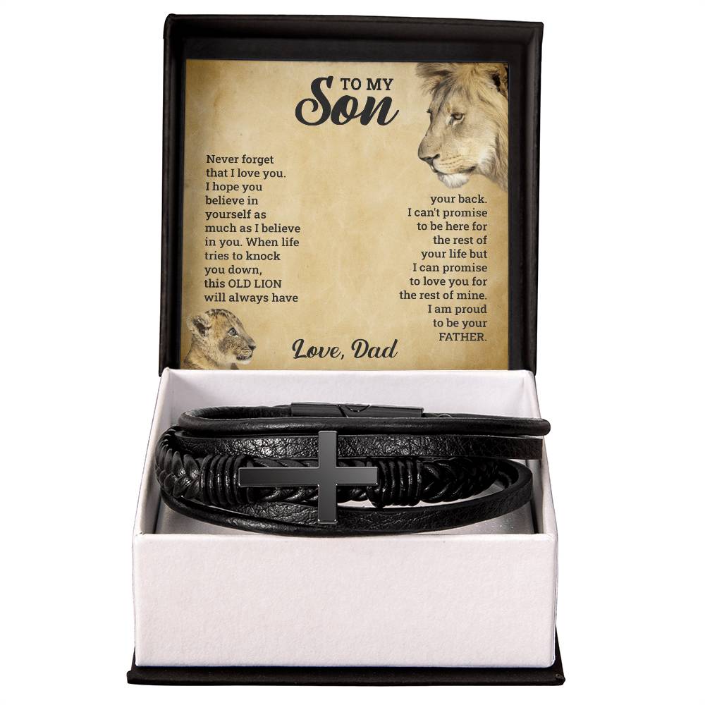 To My Son – Cross Bracelet