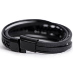 Proverbs 20:7 – Leather Cross Bracelet