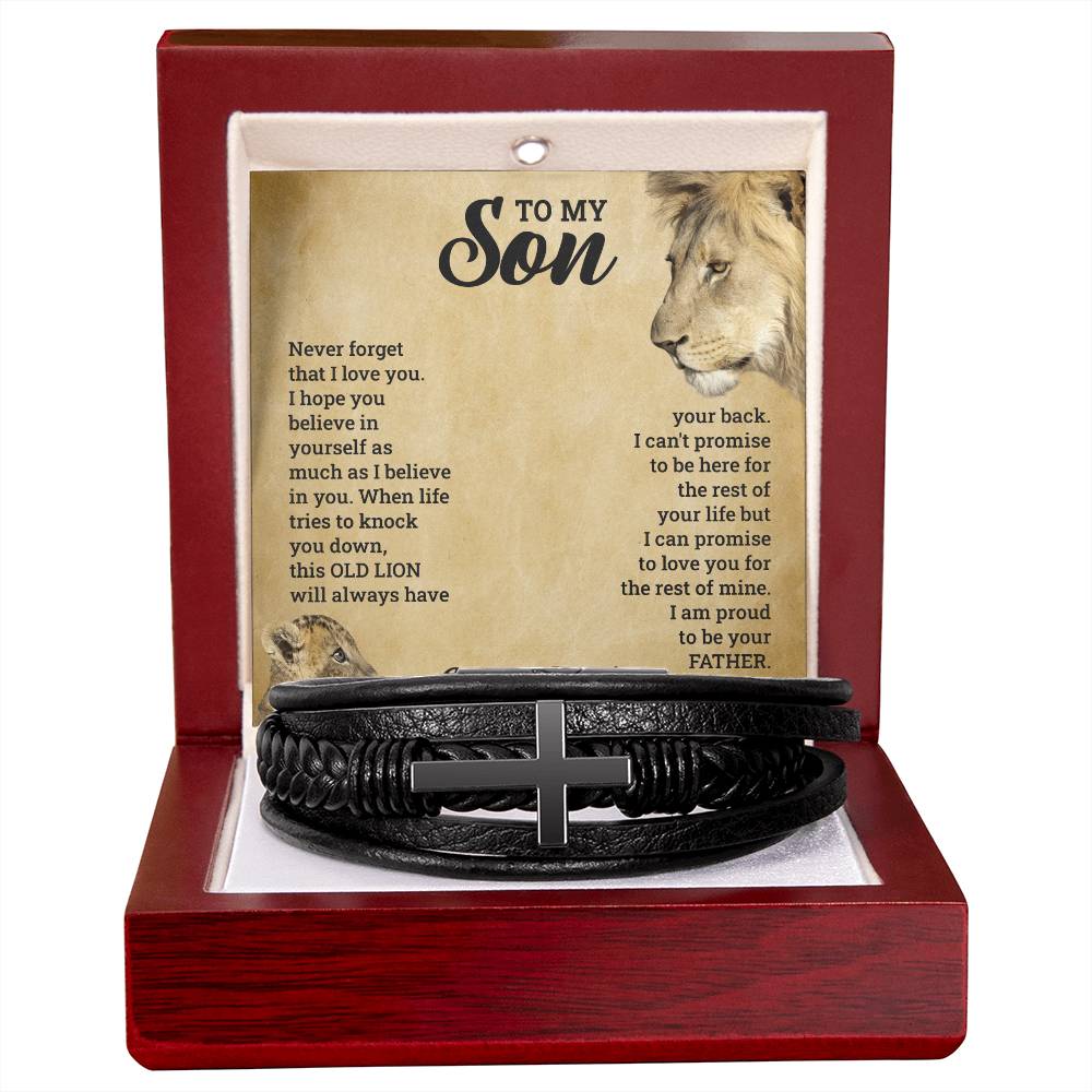 To My Son – Cross Bracelet