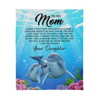 To Mom I Know It's Not Easy – Jersey Fleece Blanket