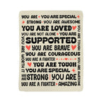 To My Daughter Braver (From Mom) – Sherpa Fleece Blanket