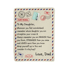 To My Daughter Braver (From Dad) – Sherpa Fleece Blanket