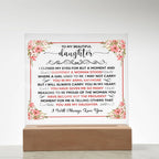 To My Beautiful Daughter – Acrylic Square