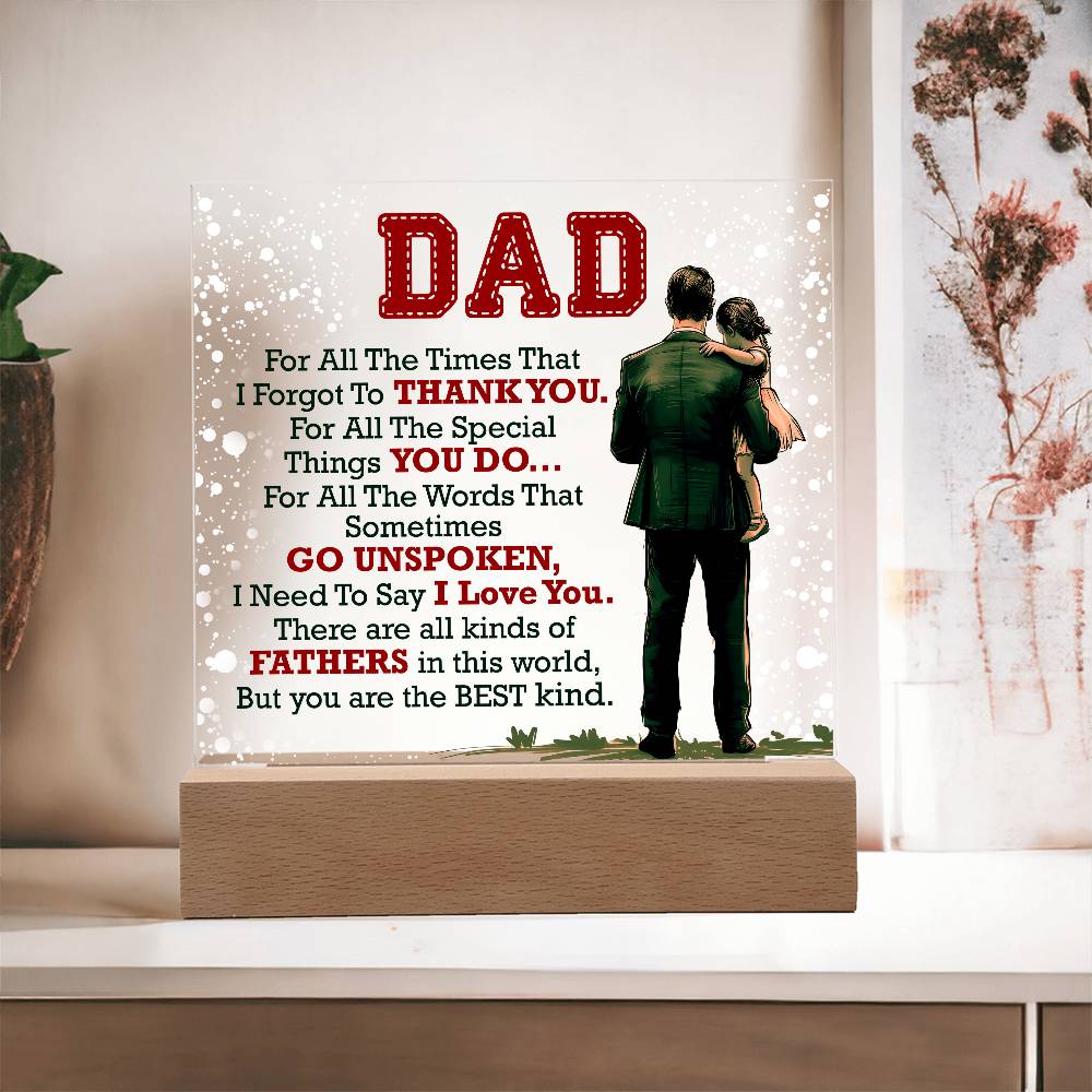 Thank You Dad – Acrylic Square