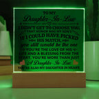 To My Daughter-in-Law Honor – Acrylic Square