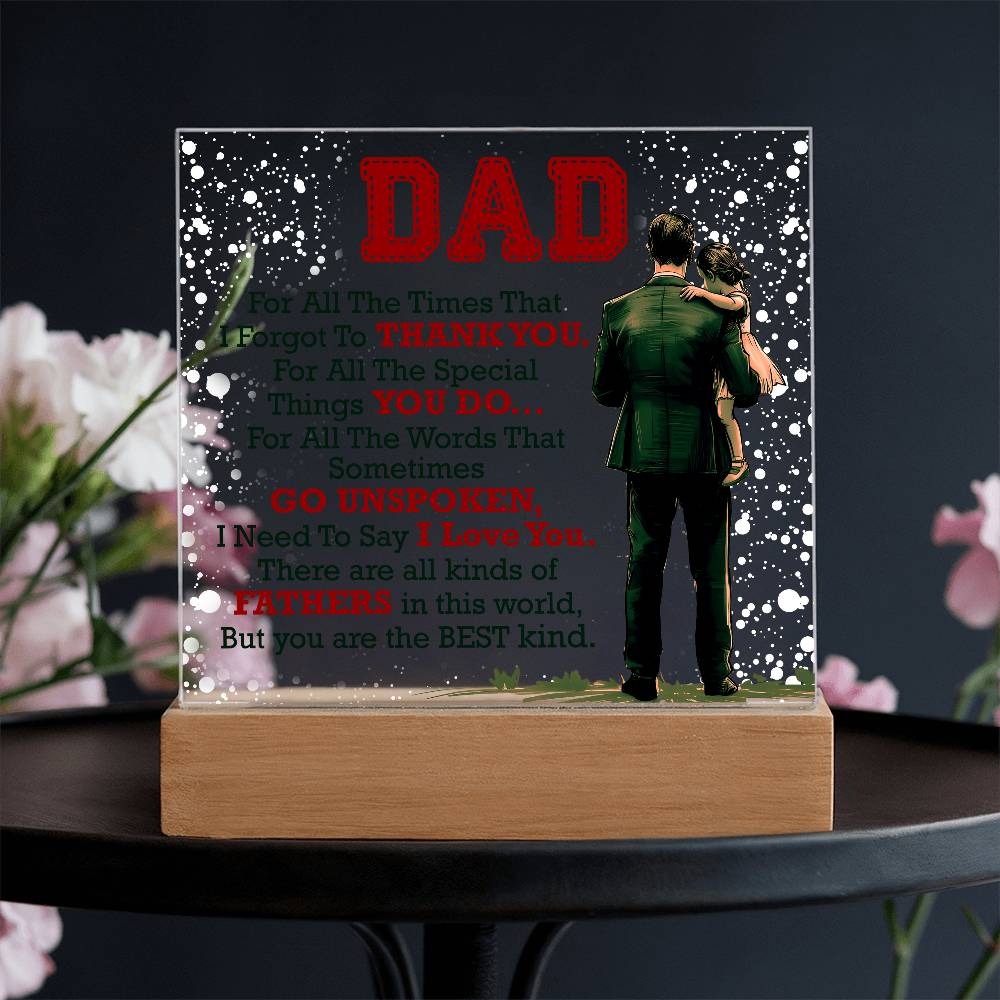 Thank You Dad – Acrylic Square