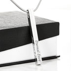 4-Sided Stick Necklace – Engraved POD MC