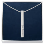 4-Sided Stick Necklace – Engraved POD MC