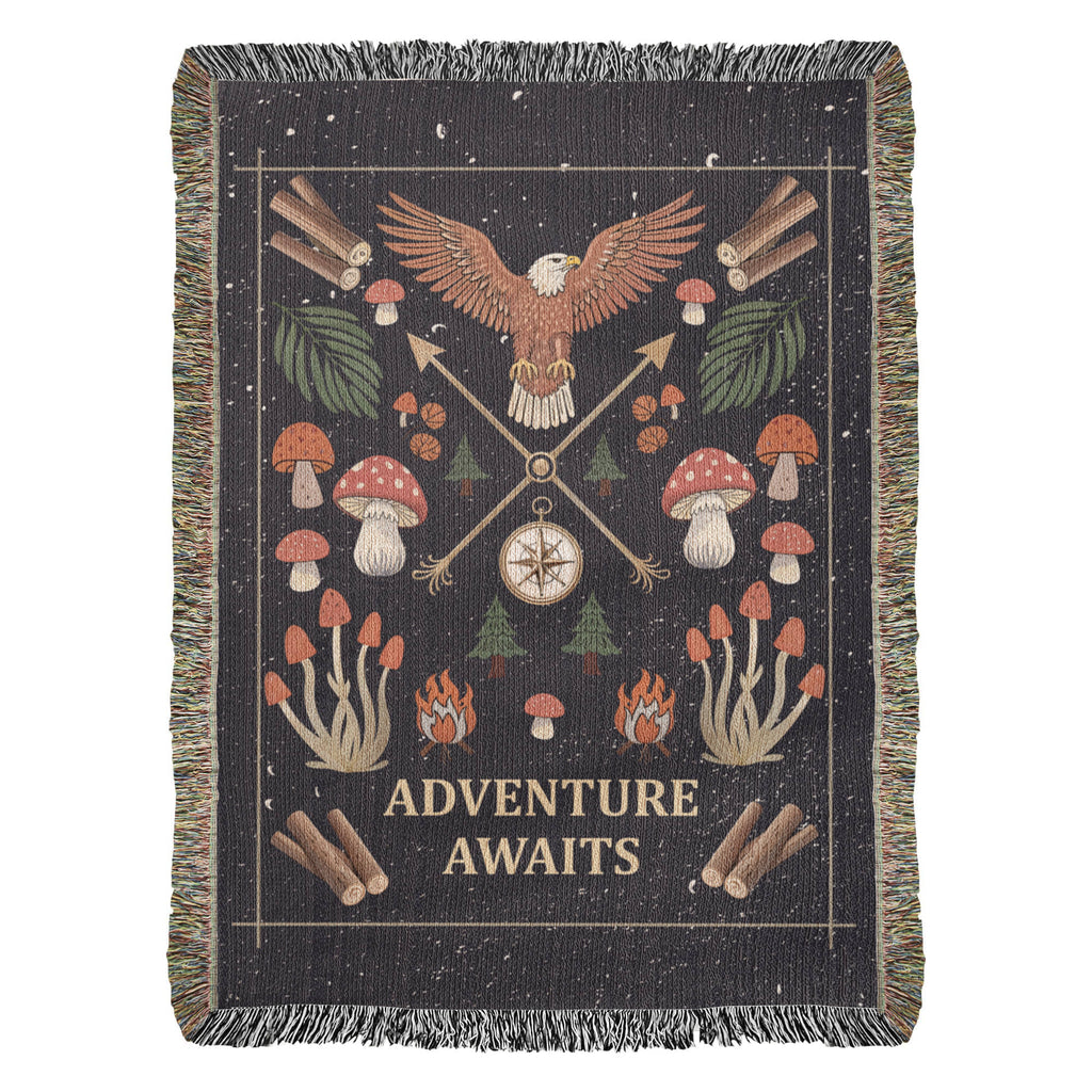 Adventure Awaits – Woven Blanket